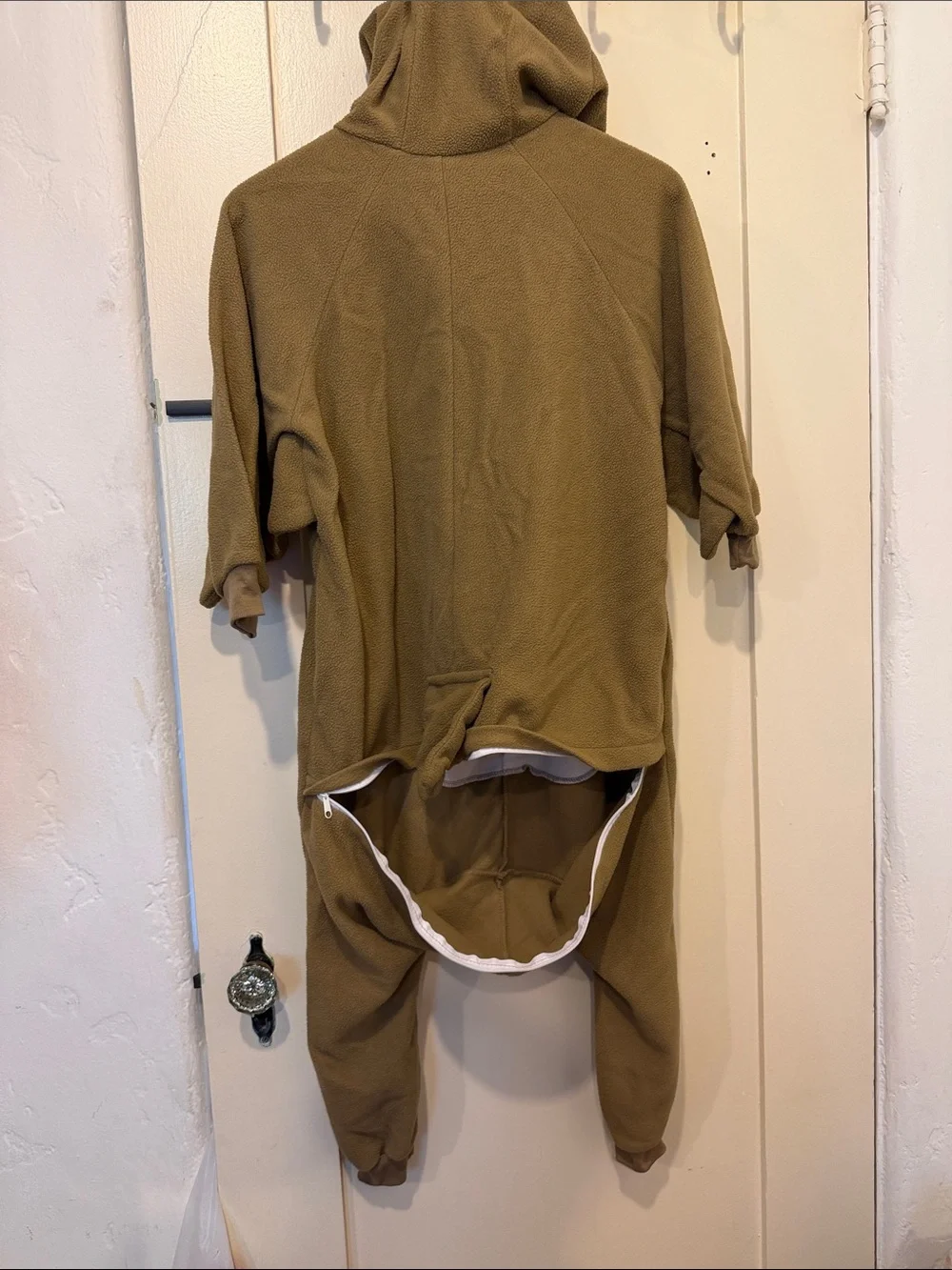 Halloween 🎃 Kids Brown Owl Fleece One-Piece Hooded 7/8